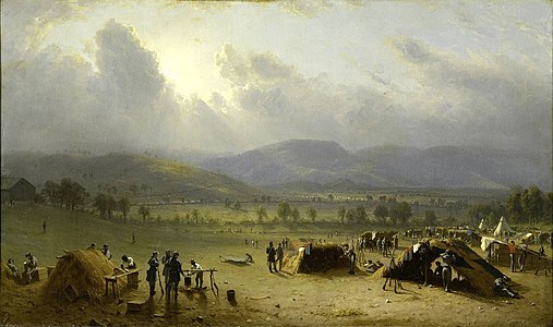 Camp of the Seventh Regiment, near Frederick, Maryland, in July 1863, 1864
