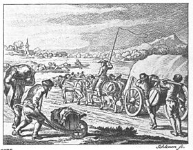 Ilustracija iz 18. vijeka vojničke logističke jedinice