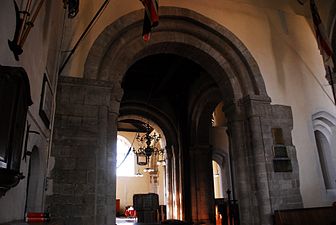 Arches in the southern nave of the Church of St Lawrence, Alton, Hampshire, c. 1070–1100