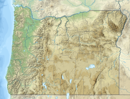 Location of Floras Lake in Oregon, USA.