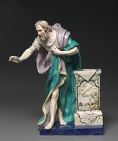 Demosthenes, version c. 1800 of a figure from the 1780s, over 18 inches tall (47.5 cm), by Enoch Wood