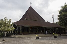 Ganjuran Church in Bantul, built in traditional Javanese architecture