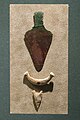 Copper dagger, bow-shaped pendant and flint arrowhead, Czech Republic