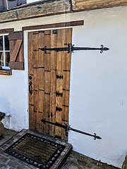 Entrance door restored to its original appearance