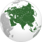Projection orthographique de l’Eurasie.