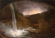 Gemälde eines Wasserfalls