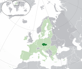 Розташування Чехії
