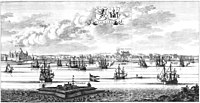 Incisione della Suecia antiqua et hodierna, circa 1700