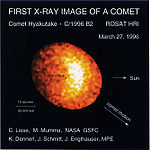 Comet Hyakutake (X-ray, satellite ROSAT)