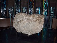 The font, a boulder from Bethlehem
