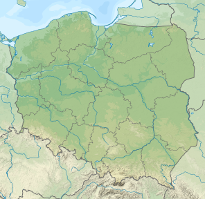 Ханьча (озеро). Карта розташування: Польща