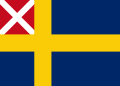 Bandiera di Svezia e Norvegia (1818–1844)