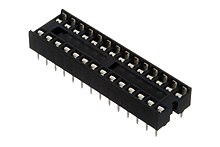 0.3" wide DIP socket for narrow DIP-28 IC, also known as DIP-28N, commonly used on older Arduino boards