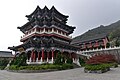 Tianmenshan musterið á Tianmen fjalli í Hunan héraði.