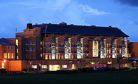 The Old Course Hotel at night