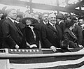 Future President Hoover (l) and current President Harding and wives, 1922