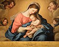 25. Madonna gyermekével és az angyalokkal Giovanni Battista Salvi da Sassoferrato képén a római Galleria Nazionale d'Arte Antica di Palazzo Corsiniben (javítás)/(csere)
