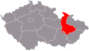 Poziția regiunii Olomouc