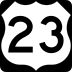 US Highway 23 marker