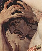Detalle de Alegoría del triunfo de Venus, de Bronzino, ca. 1540-1545.