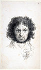 Francisco de Goya, self portrait, print, 1795