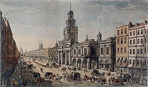 The Royal Exchange from Corn Hill by Thomas Bowles in 1781