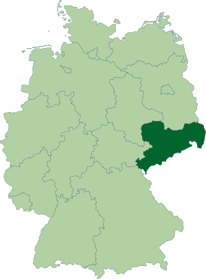 Свободное государство Саксония на карте