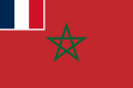 Drapeau de la Marine Marchande du Maroc (1919-1946).