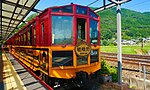 嵯峨野觀光鐵道的小火車列車 作者：Streetdeck