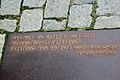 Plaque at the Nazi book burning memorial on Bebelplatz in Berlin, Germany, with a quote from Heine's play Almansor