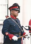 WO1 Herman Eve, RSM of the Royal Bermuda Regiment in 1992[211]