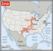 Порівняння розмірів території Японії та США