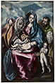 The Holy Family with Saint Anne and Saint-Jeannet by El Greco (c. 1600), conserved in the Biblioteca Museu Víctor Balaguer