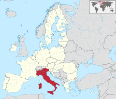 Położenie Włoch