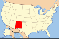 Localisation du Nouveau-Mexique