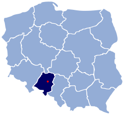 Розташування міста Ополе