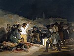『マドリード、1808年5月3日』 フランシスコ・デ・ゴヤ 1814 画布、油彩 266 × 345 cm プラド美術館