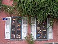 Painted windows, Rue de l'Épée/Zwaardstraat, Brussels