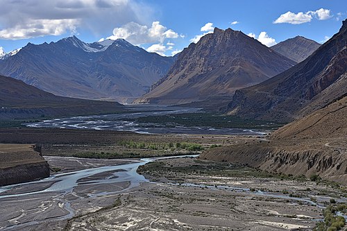 Photograph of the Spiti River valley