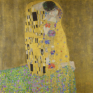 The Kiss by Gustav Klimt (1907–08)