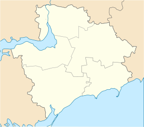 Вільня́нськ. Карта розташування: Запорізька область