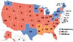 Electoral map, 1968 election