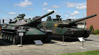 Type 74 (left) and Type 10 (right)