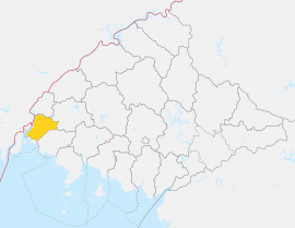 Location of Ryongch'ŏn County
