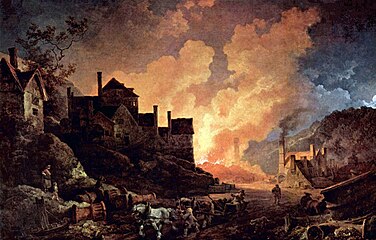 Coalbrookdale by Night by Philip de Loutherbourg, 1801