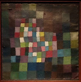Paul Klee: Absztrakció, utalással egy virágzó fára. (1925)