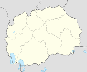Ohrid na mapi Severne Makedonije