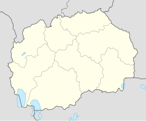 Трново. Карта розташування: Північна Македонія