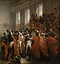 Ф. Бушо. Державний переворот 18-19 брюмера VIII року. Генерал Бонапарт на Раді п'ятиста в Сен-Клу (1840)