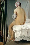 『浴女』 ドミニク・アングル 1808 画布、油彩 146×97.5cm ルーヴル美術館